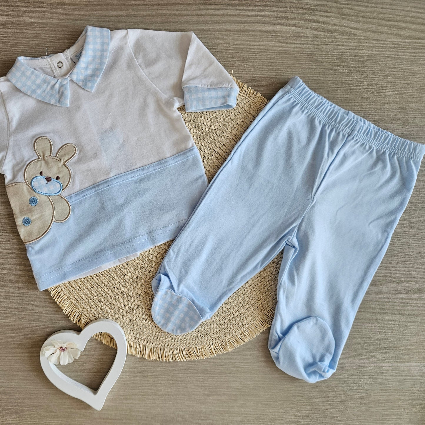 Completino Coniglietto Due Pezzi - 100% Cotone