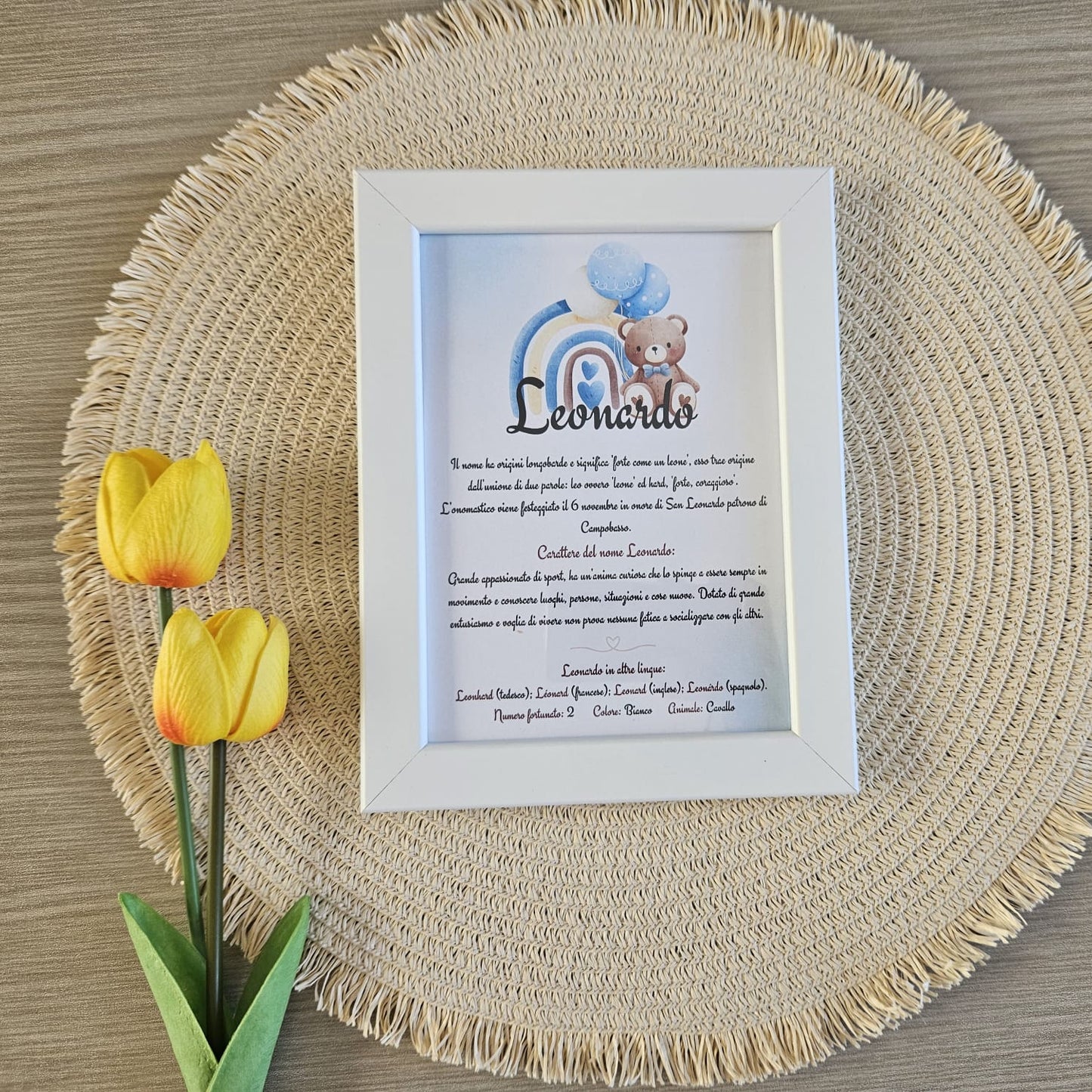 Cornice Personalizzata - Storia di un nome