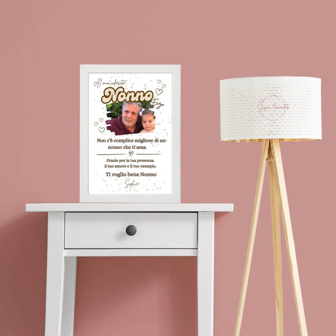 Quadretto Personalizzato per Nonni – “Il nostro amore per voi con Foto”