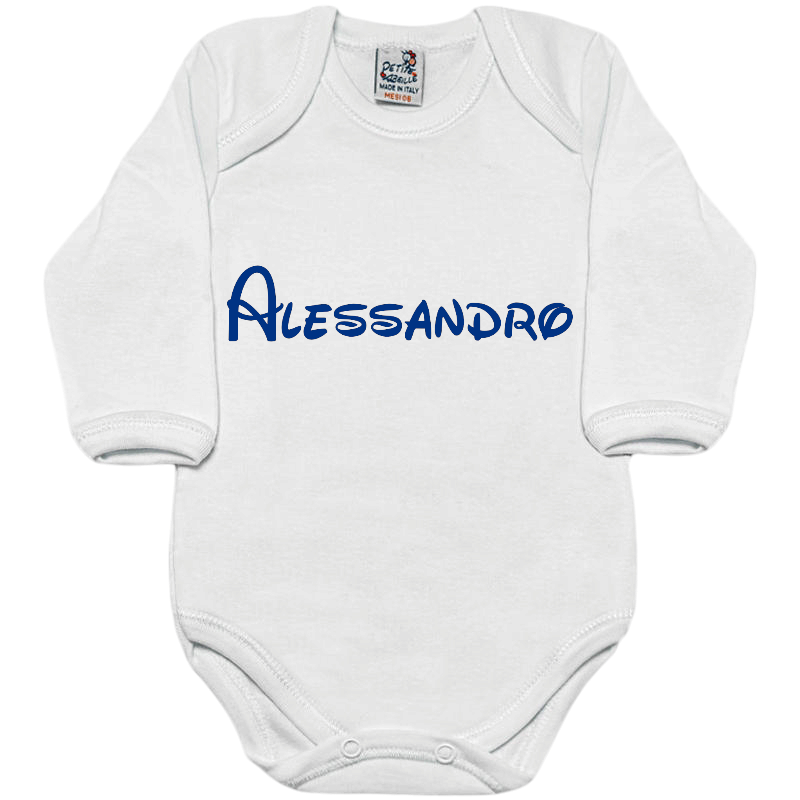 body neonato personalizzato con nome. Realizza il tuo!