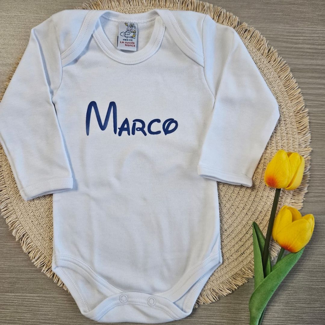 body neonato personalizzato con nome. Realizza il tuo!