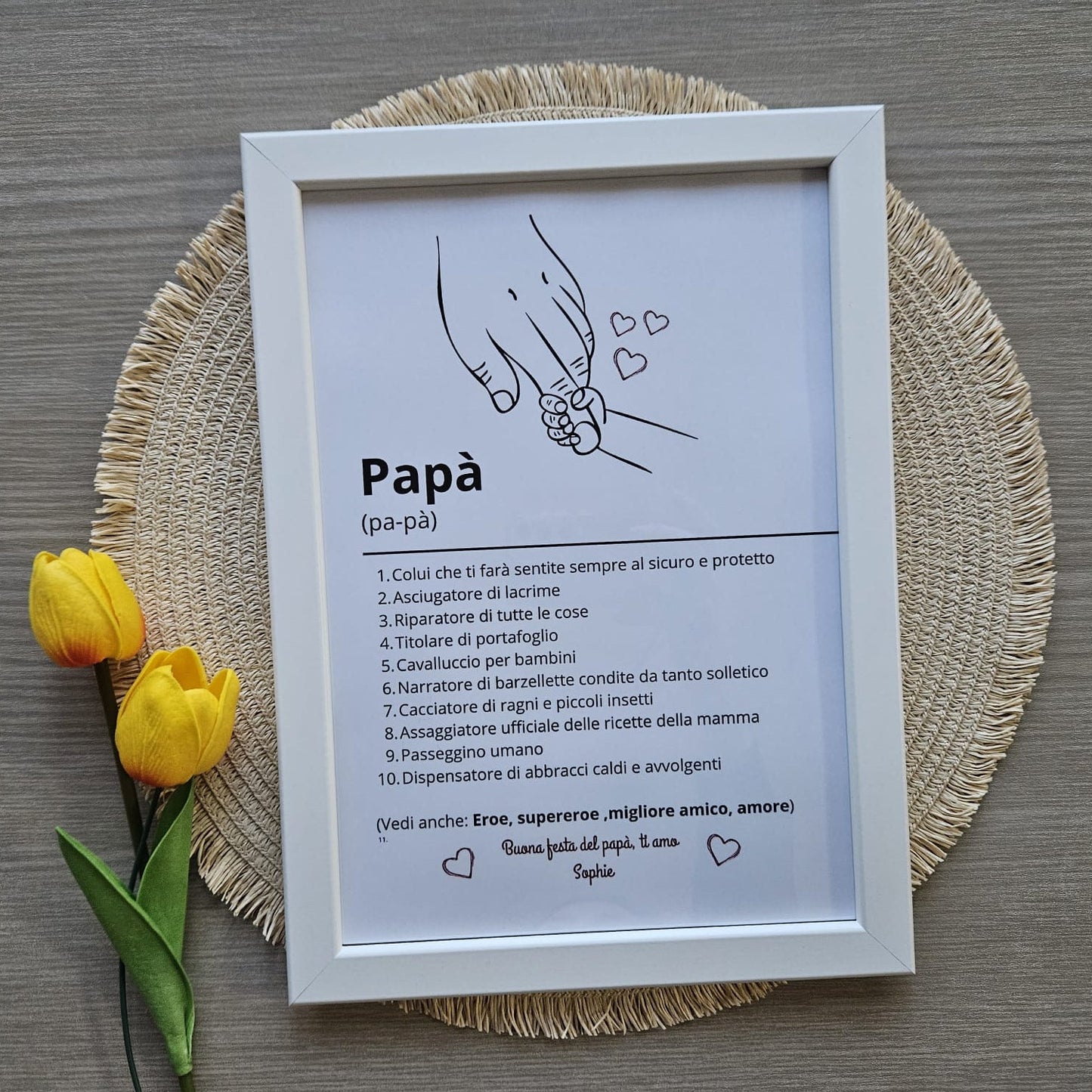 Cornice Personalizzata per il Papà