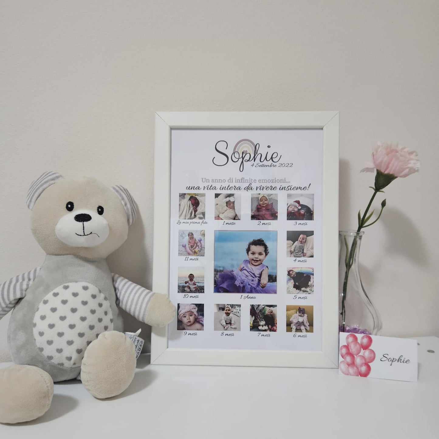 Cornice personalizzata primo anno