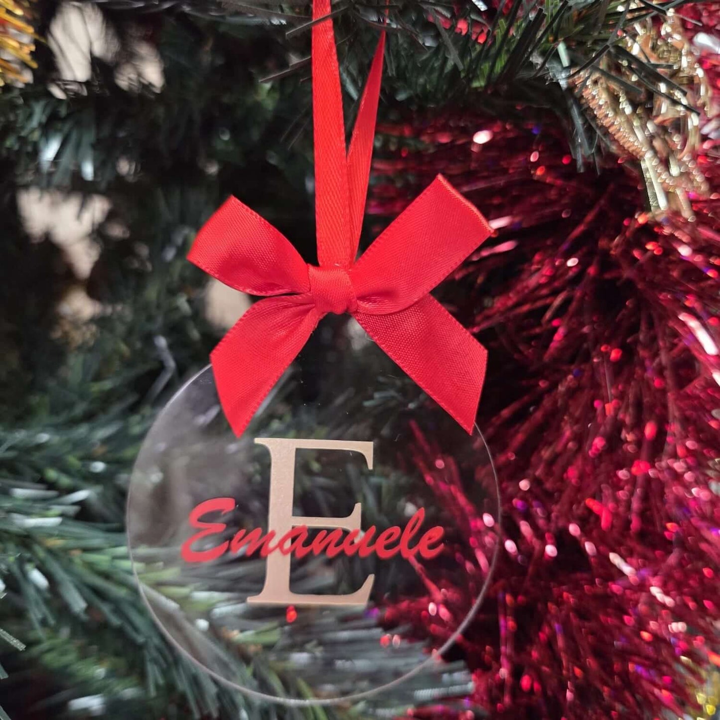 Pallina di Natale con Iniziale