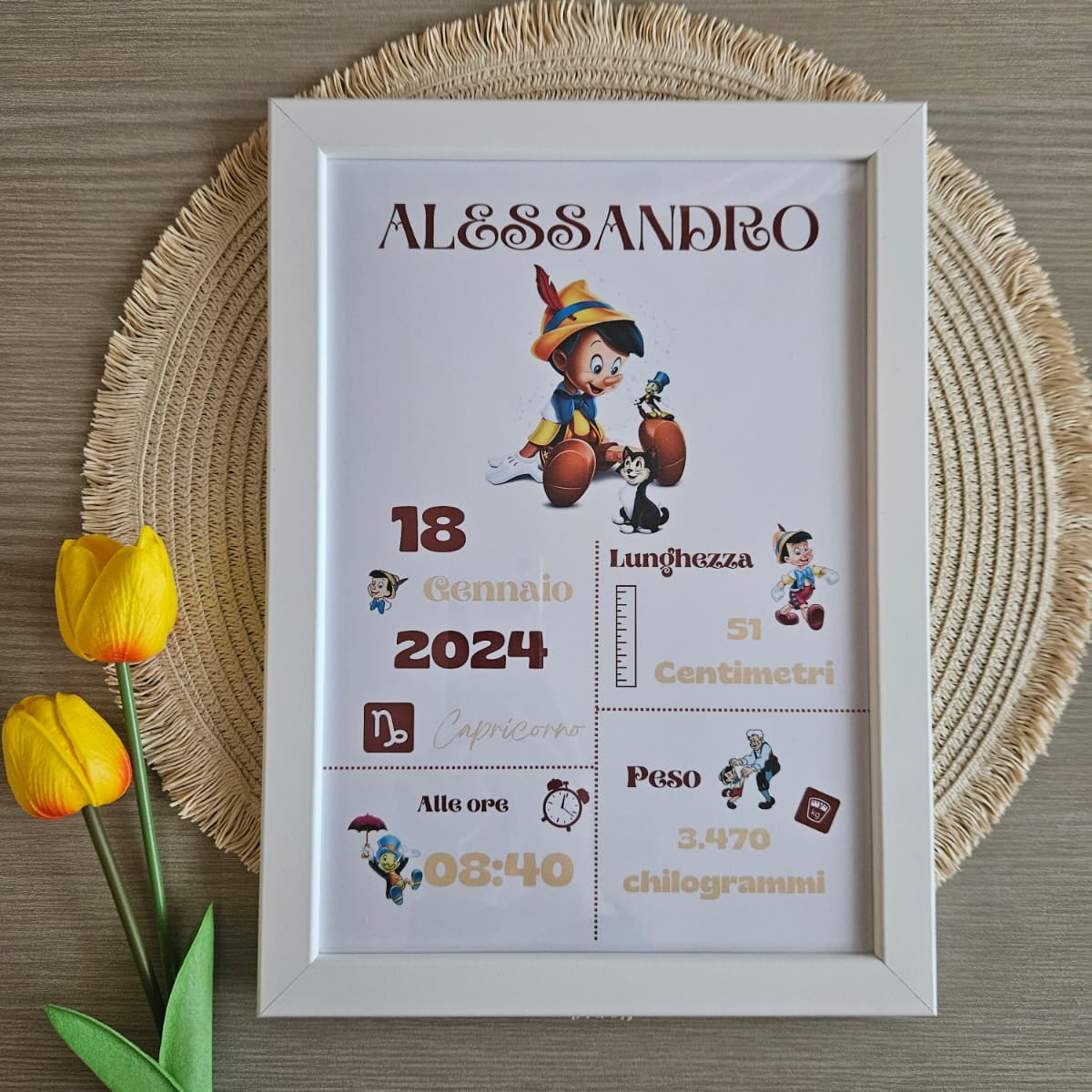 Scopri le nostre conrnici nascita. Realizza la tua e sogna con sogni incatati.