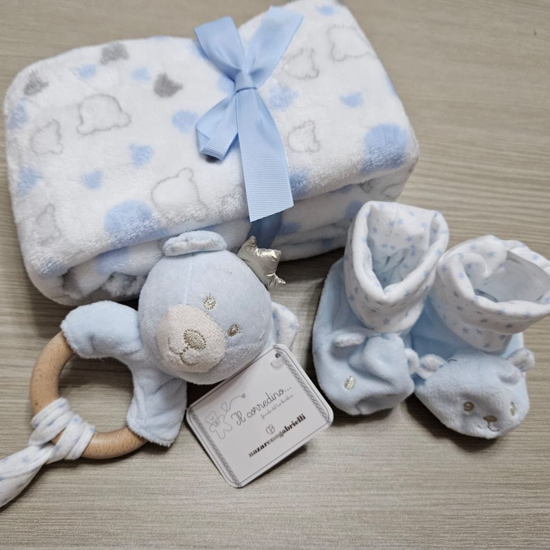 copertina, babbuccie e sonaglio. se questo non è il regalo perfetto quel'è?