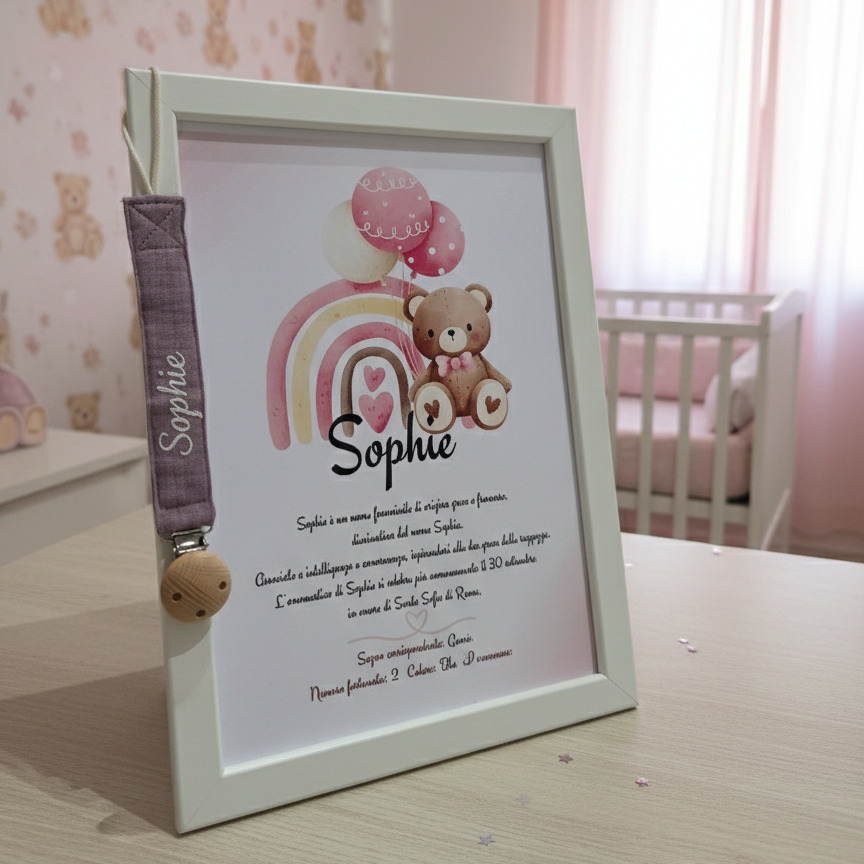 Bundle dei Sogni : Cornice+Catenella Portaciuccio+Scarpette