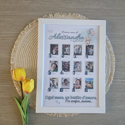 Cornice personalizzata primo anno-Orsetto