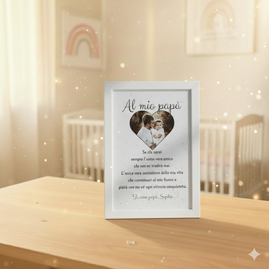 Cornice per papà -  Con foto  -