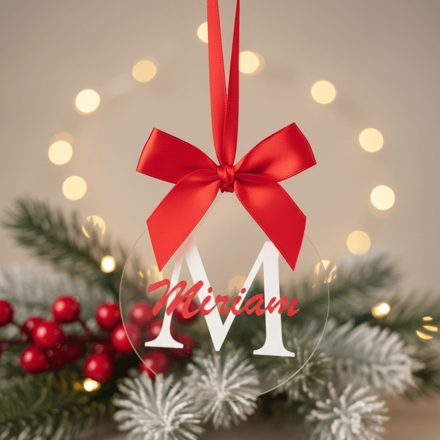 Pallina di Natale con Iniziale