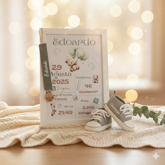 Bundle dei Sogni : Cornice+Catenella Portaciuccio+Scarpette