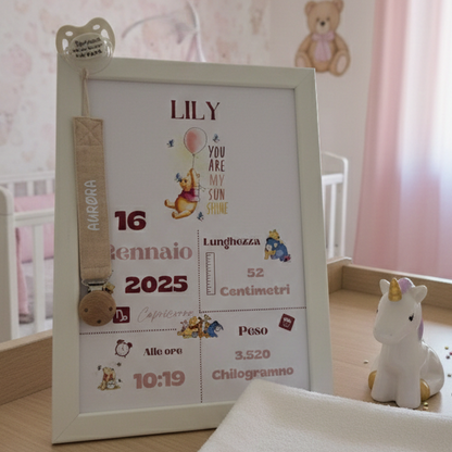 Base Bundle: Cornice Personalizzata + Catenella Portaciuccio.