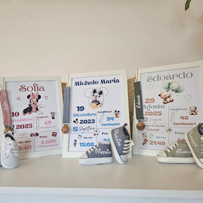 Bundle dei Sogni : Cornice+Catenella Portaciuccio+Scarpette