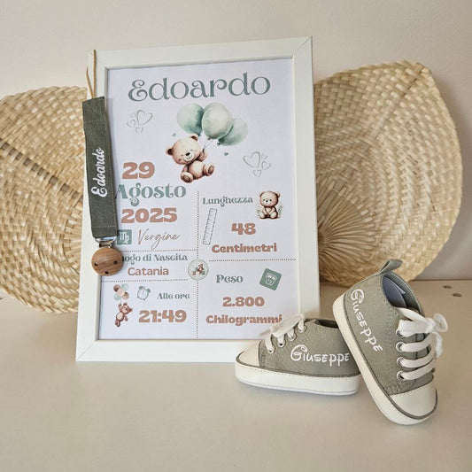 Bundle dei Sogni : Cornice+Catenella Portaciuccio+Scarpette