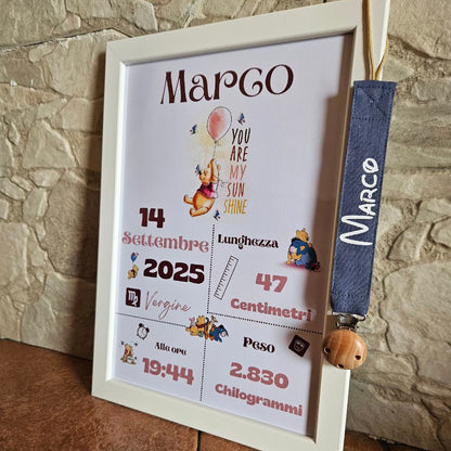 Base Bundle: Cornice Personalizzata + Catenella Portaciuccio.