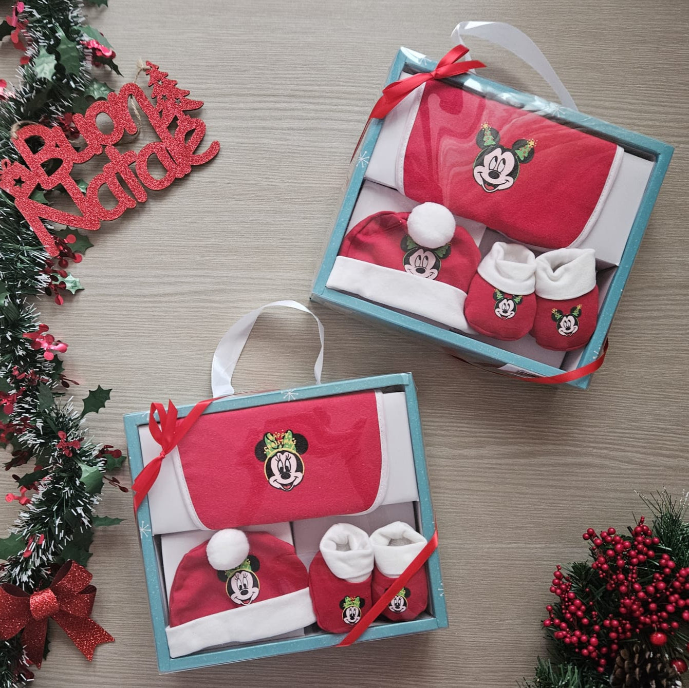 Set Regalo Disney Natalizio per Neonati