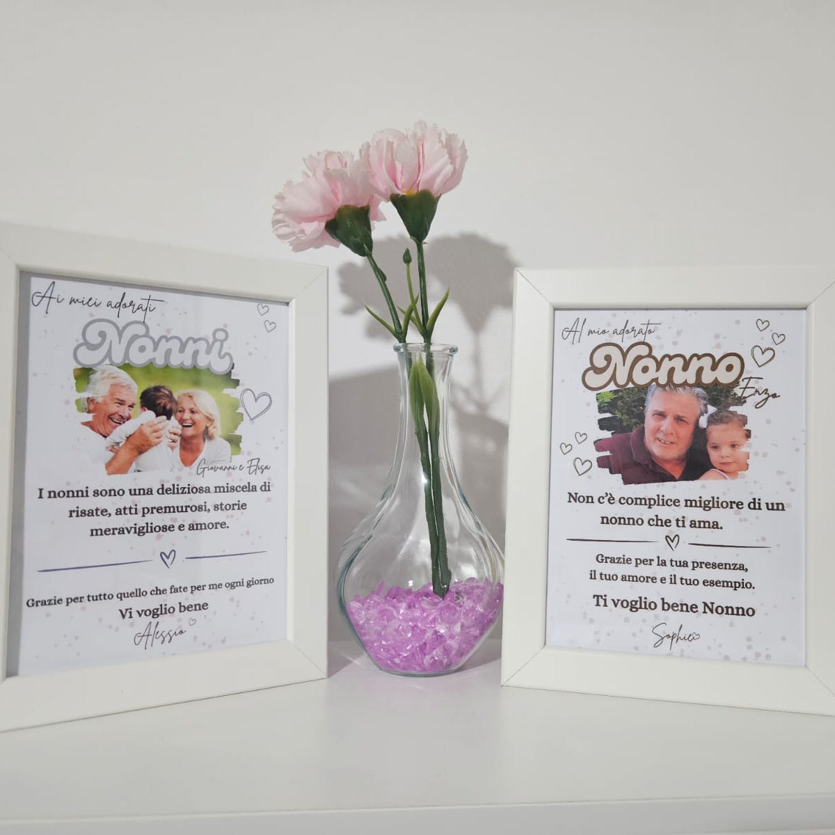 Quadretto Personalizzato per Nonni – “Il nostro amore per voi con Foto”