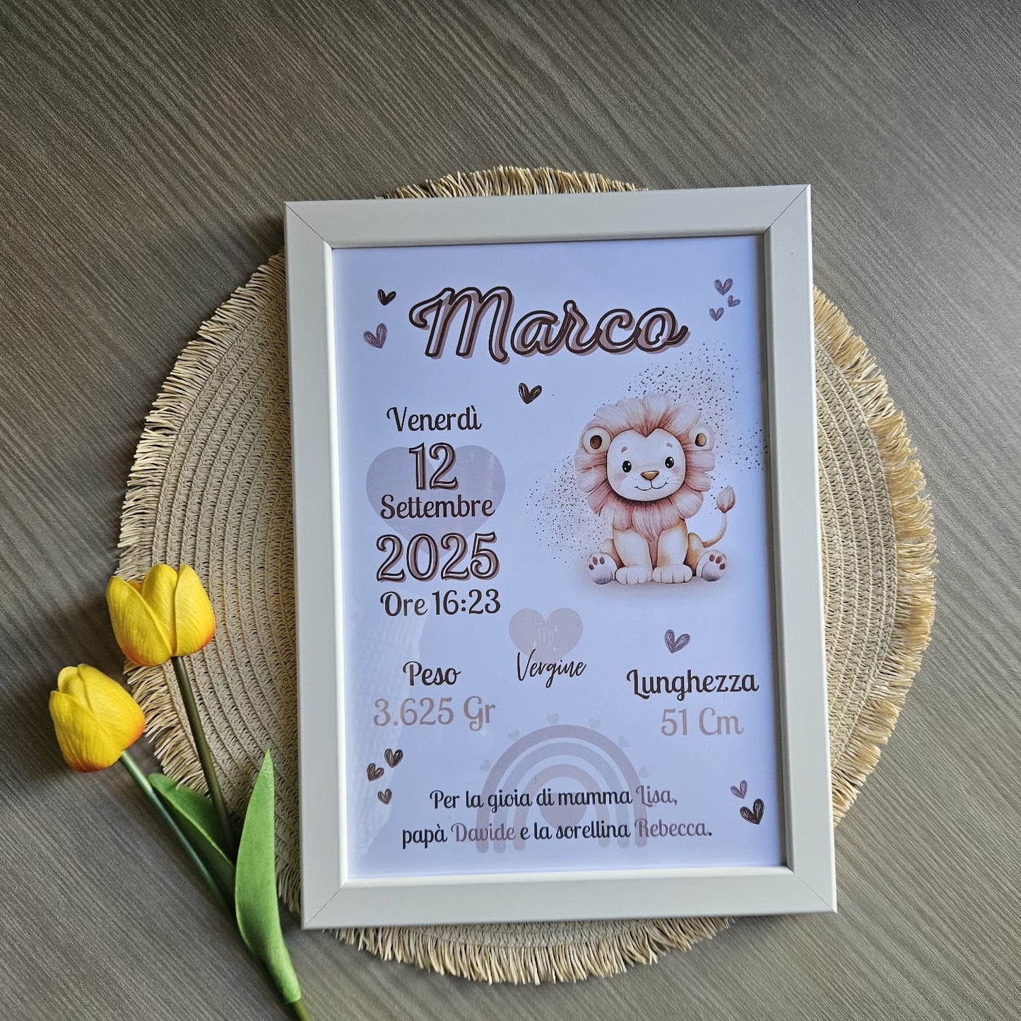 Cornice personalizzata- Dolci Animaletti