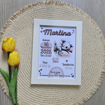 Cornice personalizzata- Dolci Animaletti