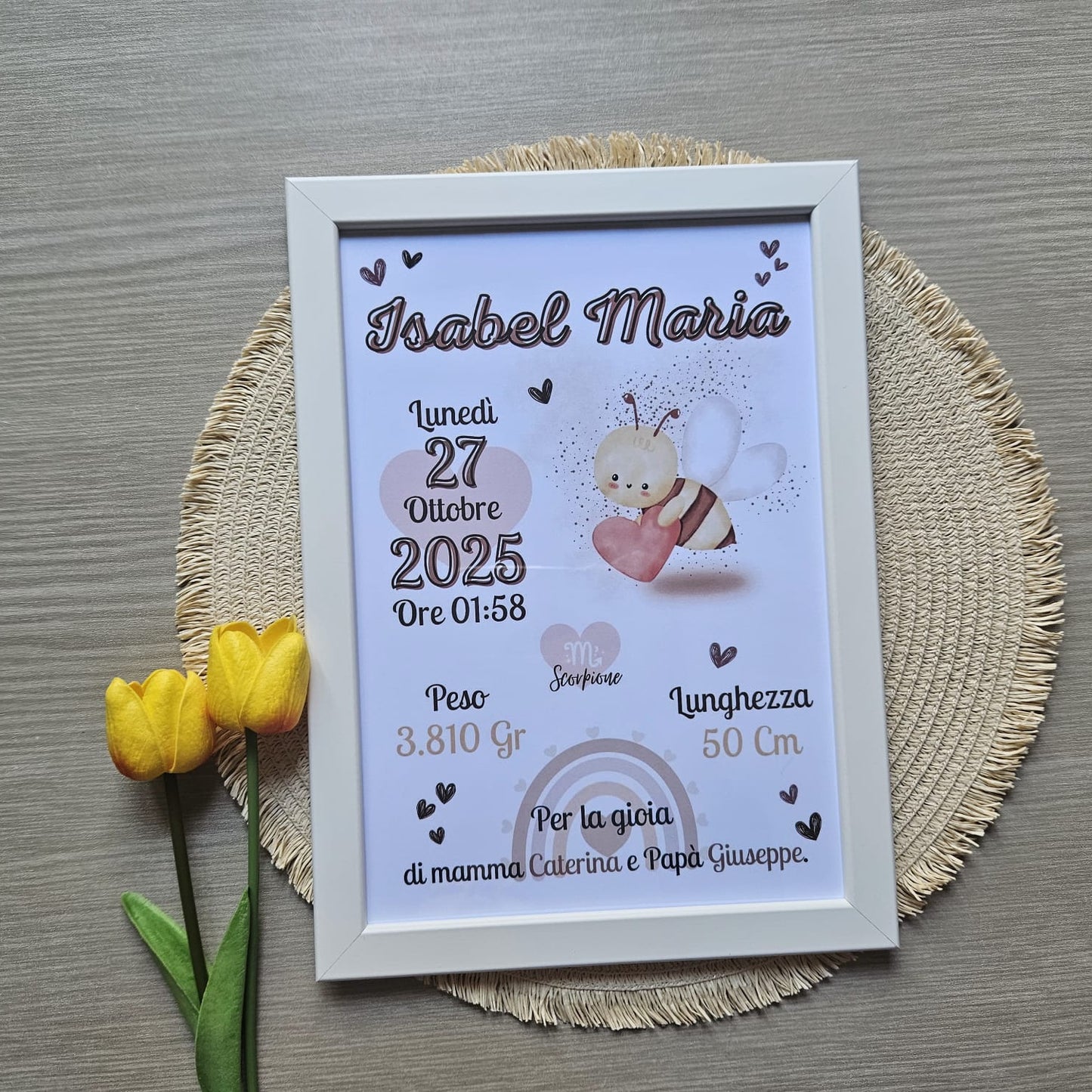 Cornice personalizzata- Dolci Animaletti