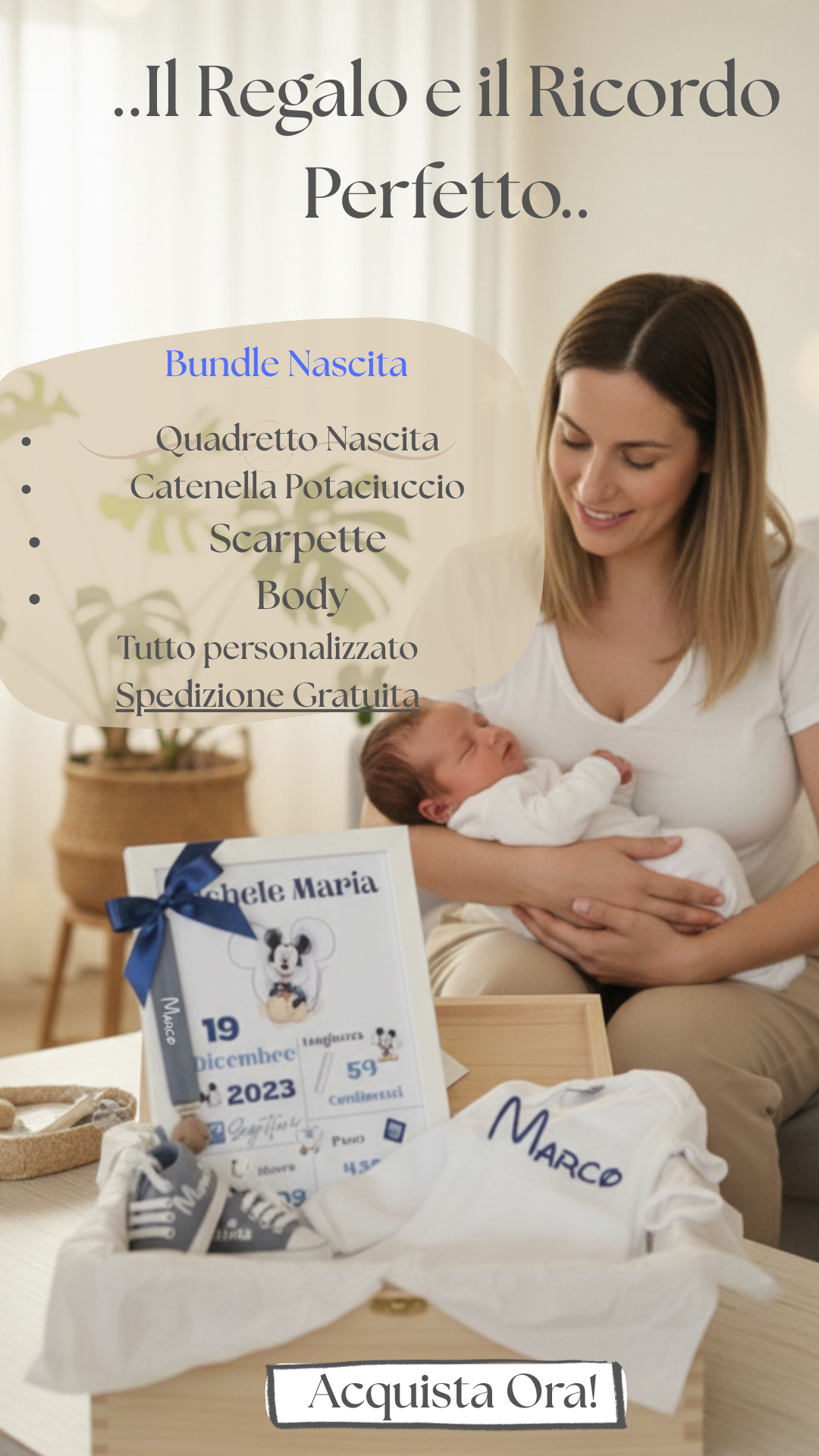 L'unico regalo nascita che non butterai dopo un mese.