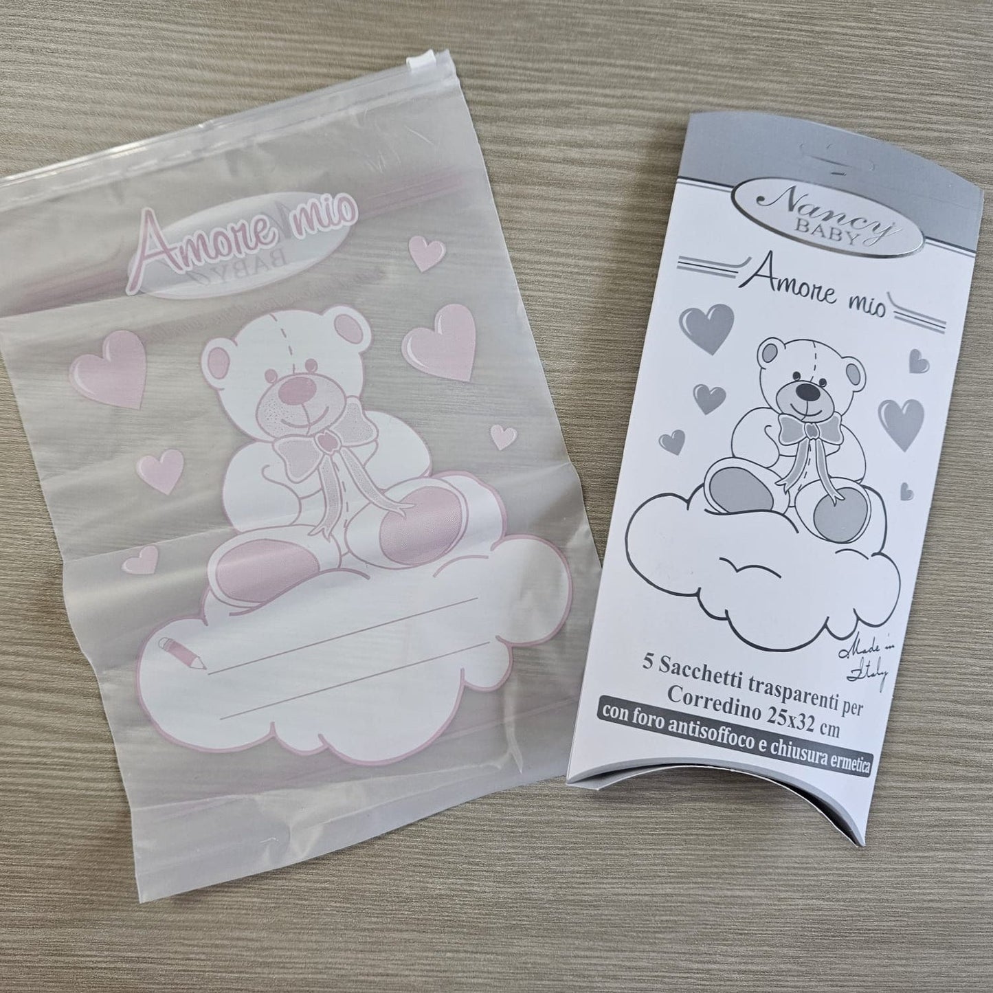 Sacchetti Trasparenti per Corredino