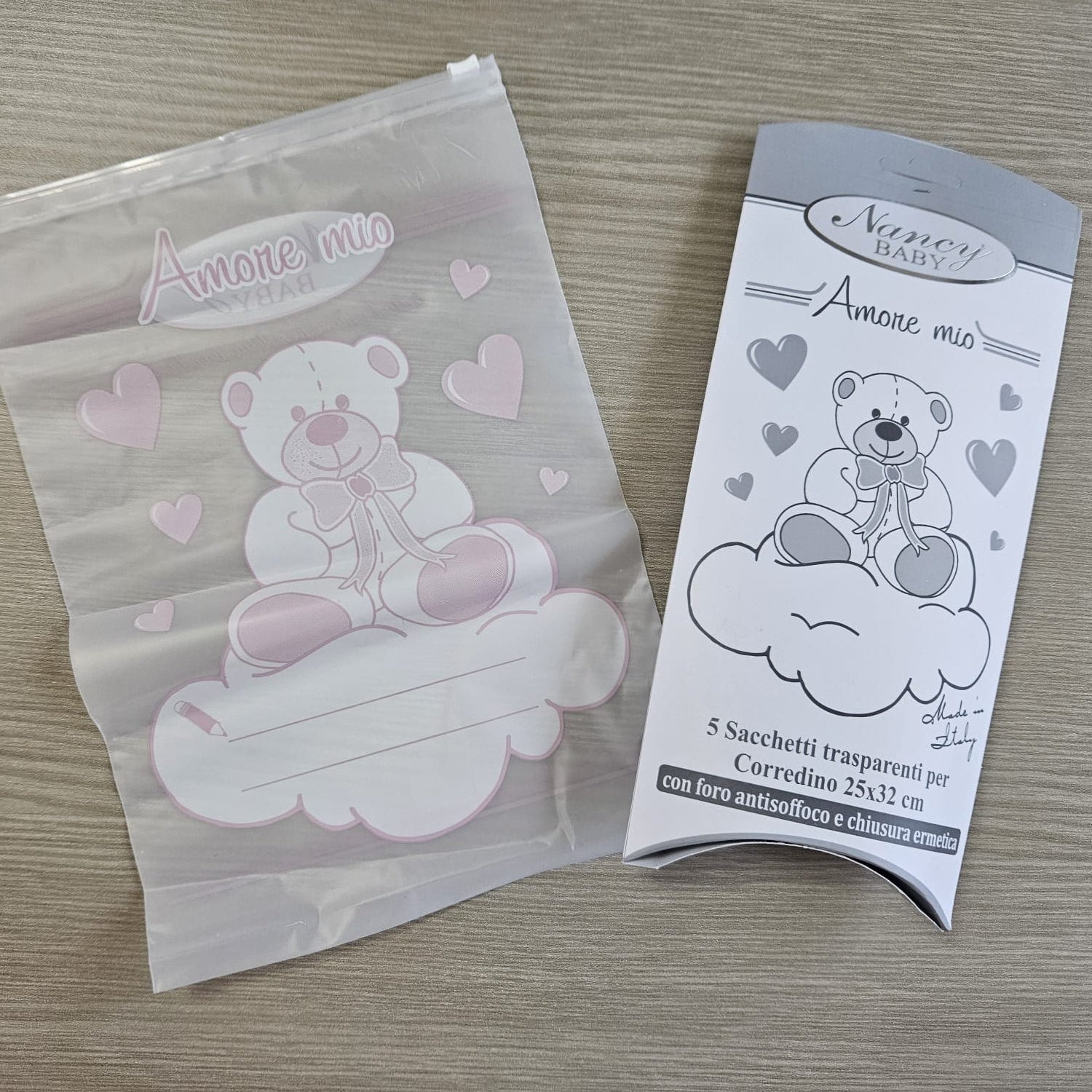Sacchetti Trasparenti per Corredino