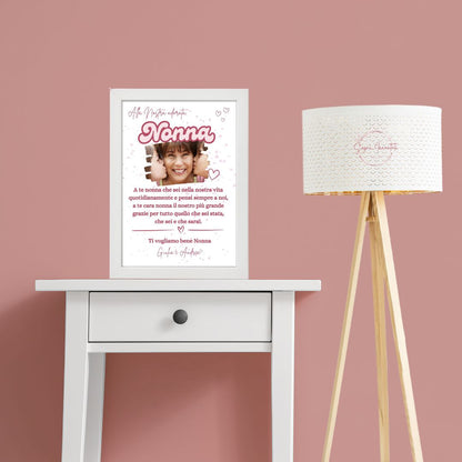 Quadretto Personalizzato per Nonni – “Il nostro amore per voi con Foto”