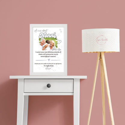 Quadretto Personalizzato per Nonni – “Il nostro amore per voi con Foto”