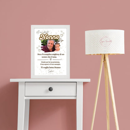 Quadretto Personalizzato per Nonni – “Il nostro amore per voi con Foto”