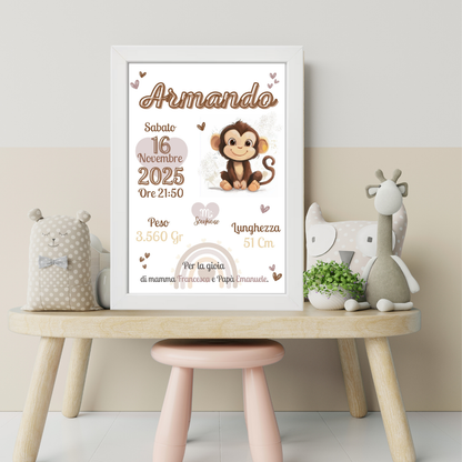 Cornice personalizzata- Dolci Animaletti