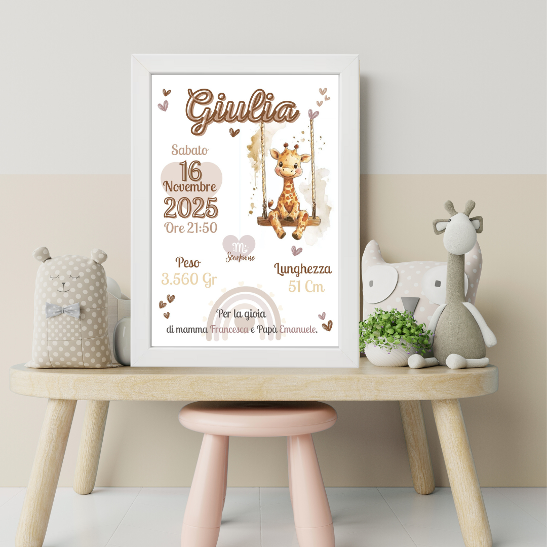 Cornice personalizzata- Dolci Animaletti