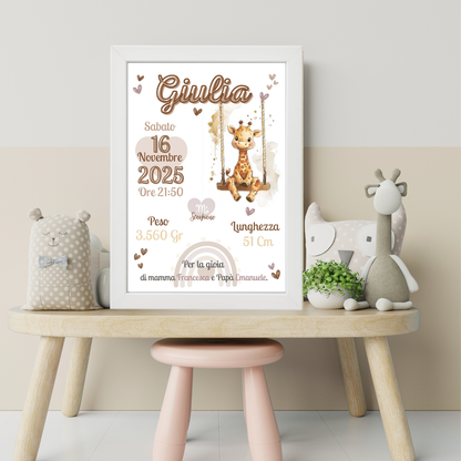 Cornice personalizzata- Dolci Animaletti