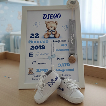 Bundle dei Sogni : Cornice+Catenella Portaciuccio+Scarpette