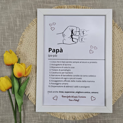 Cornice Personalizzata per il Papà