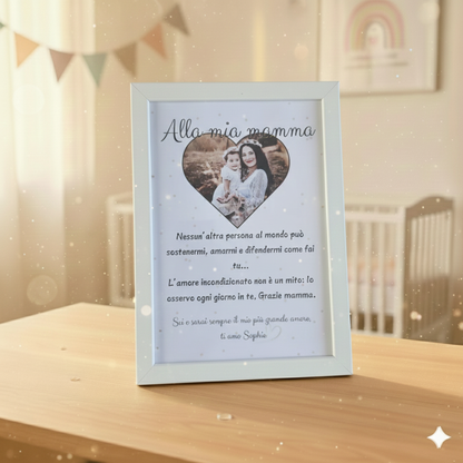 Cornice personalizzata per la mamma