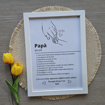 Cornice Personalizzata per il Papà