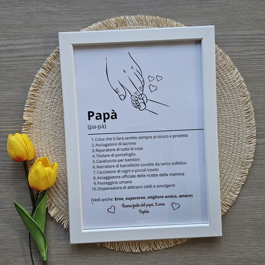 Cornice Personalizzata per il Papà