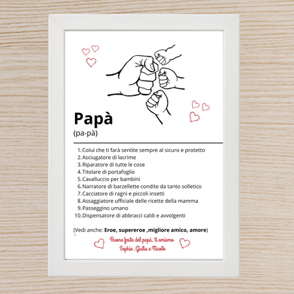 Cornice Personalizzata per il Papà