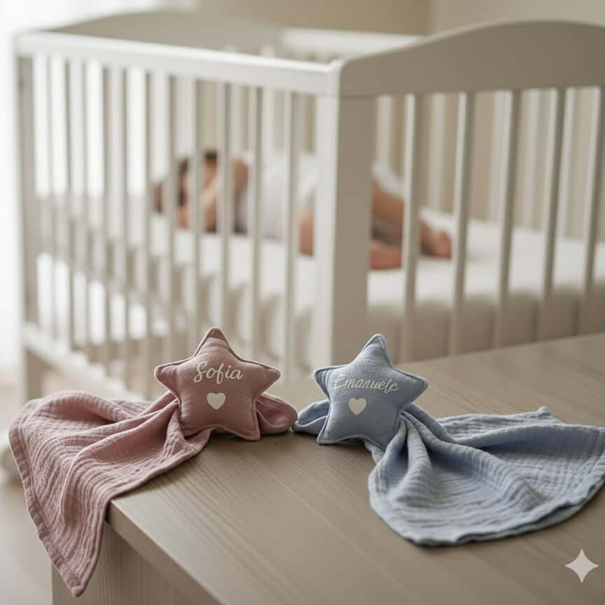 Dou Dou Neonato Personalizzato – Colori Rosa o Azzurro | Idea Regalo Nascita