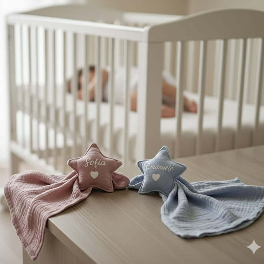 Dou Dou Neonato Personalizzato – Colori Rosa o Azzurro | Idea Regalo Nascita