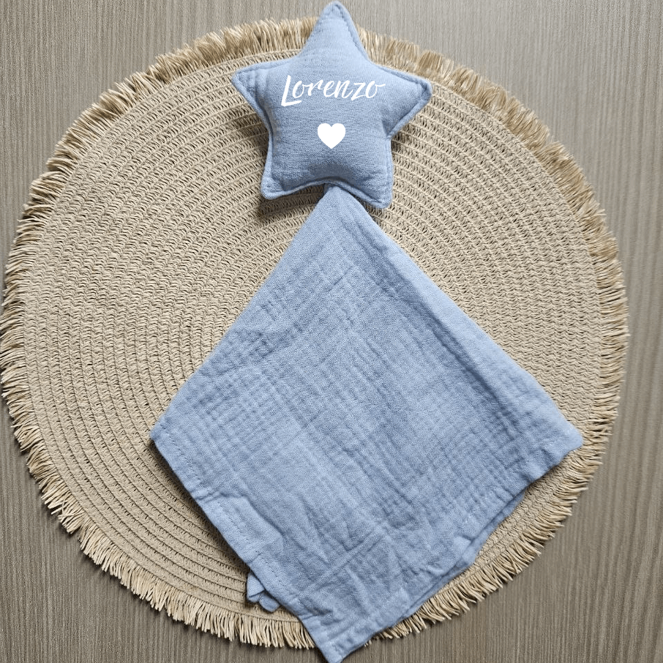 Dou Dou Neonato Personalizzato – Colori Rosa o Azzurro | Idea Regalo Nascita