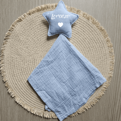 Dou Dou Neonato Personalizzato – Colori Rosa o Azzurro | Idea Regalo Nascita