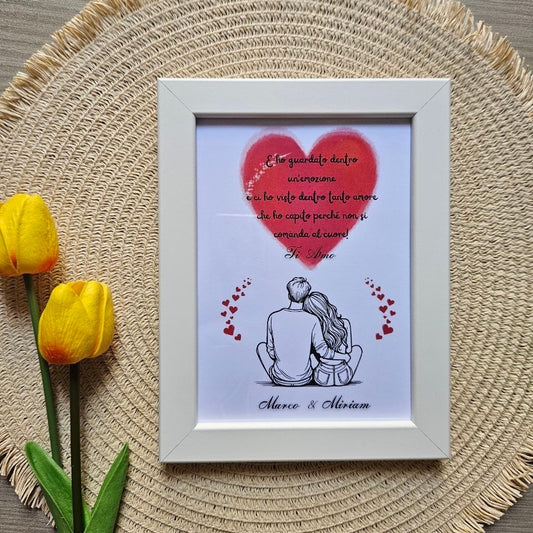 Vuoi sorprendere la persona che ami con qualcosa di davvero significativo? il bello è che puoi realizzarla tu con noi aggiungendo tutti i prticolari che raccontano di voi!