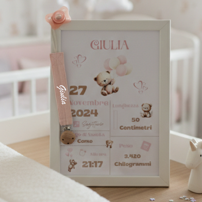 Base Bundle: Cornice Personalizzata + Catenella Portaciuccio.