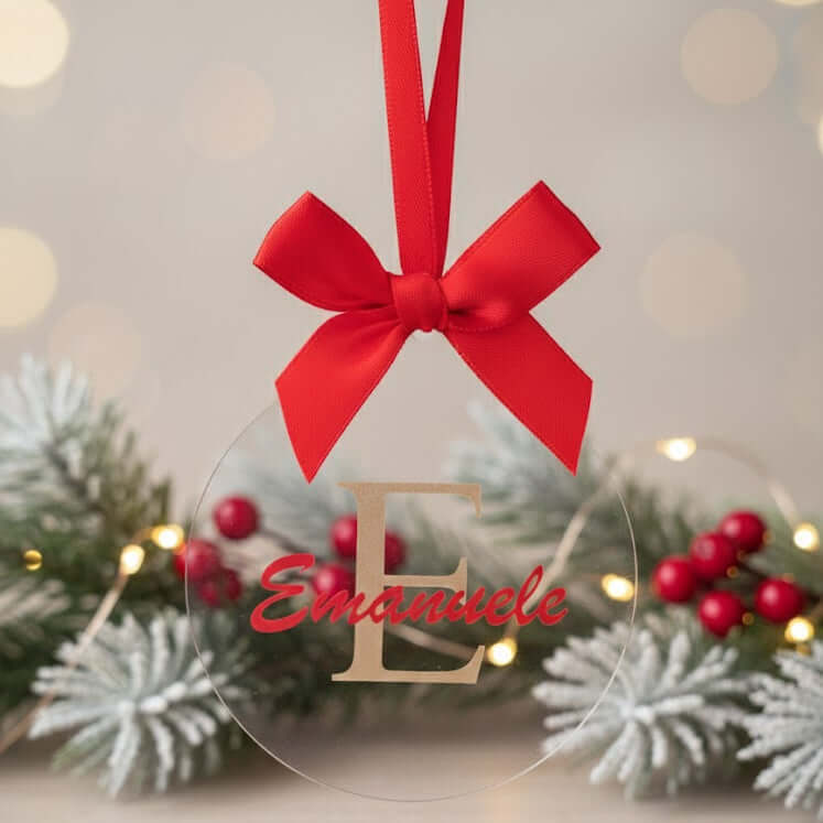 Pallina di Natale con Iniziale