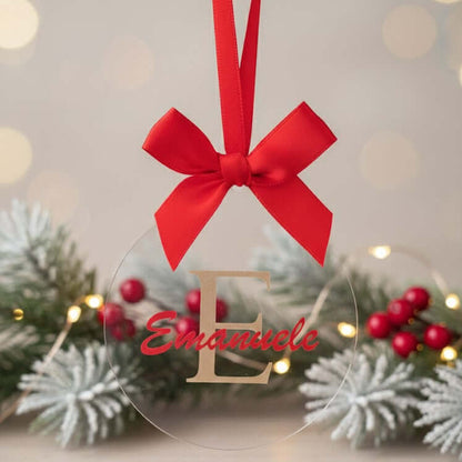 Pallina di Natale con Iniziale