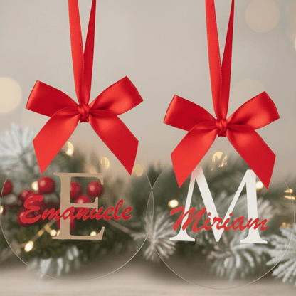 Pallina di Natale con Iniziale