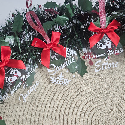 Pallina di Natale Personalizzata - Ricordo del primo Natale !