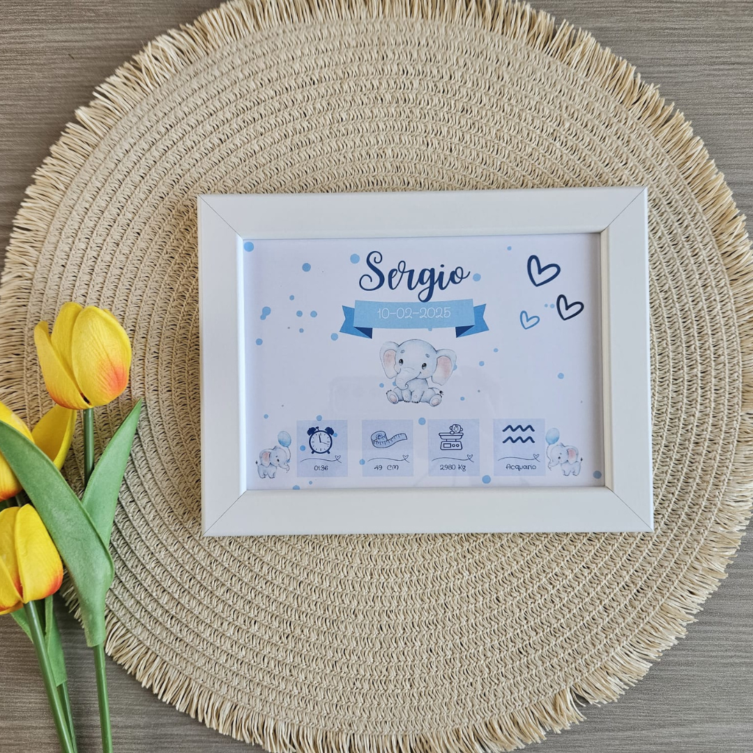 Le nostre cornici sono perfette sia da appendere che come soprammobile, ogni quadretto è un omaggio alla vostra famiglia, personalizzabile con le vostre date speciali.